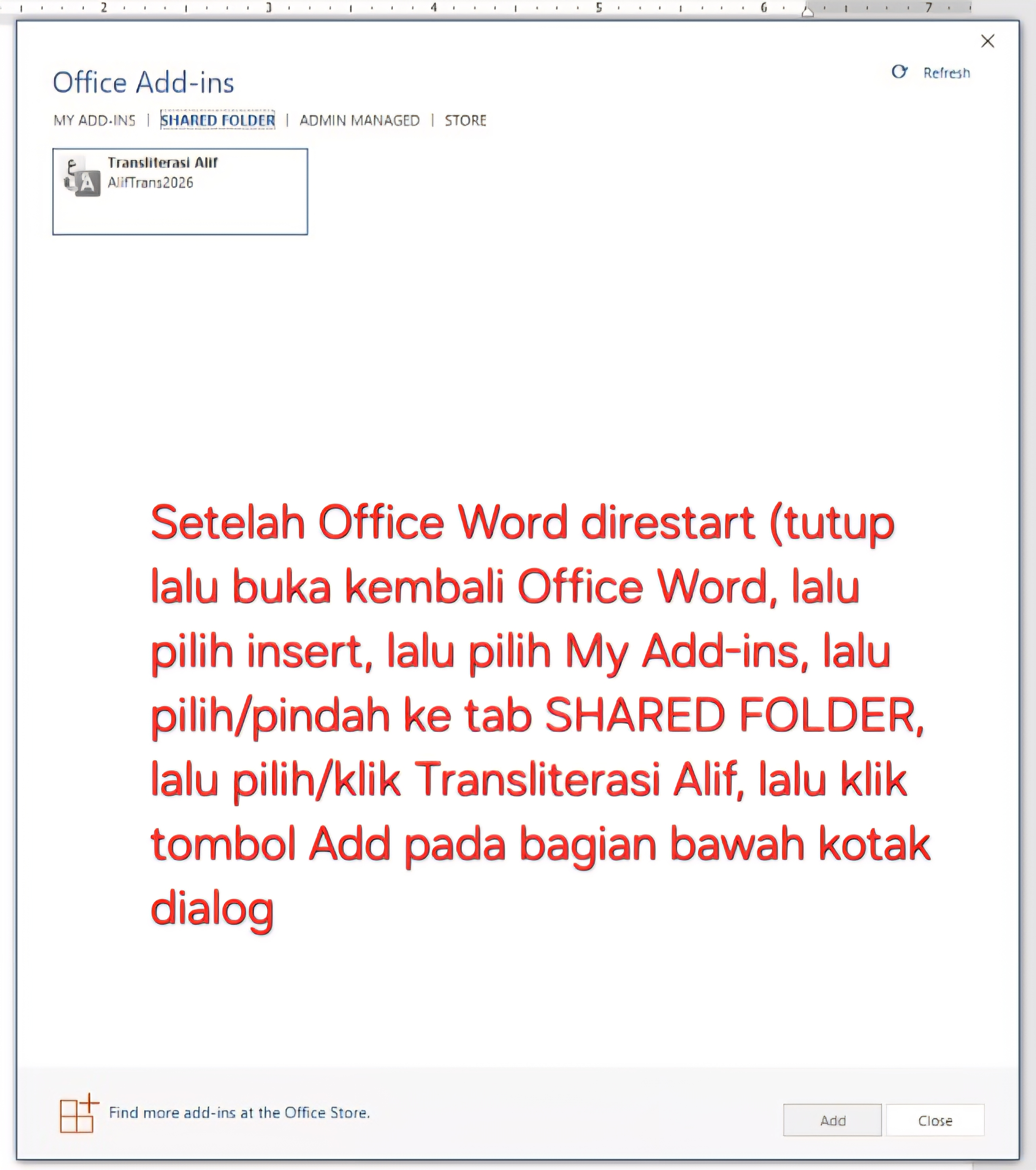 Shared Folder Add
